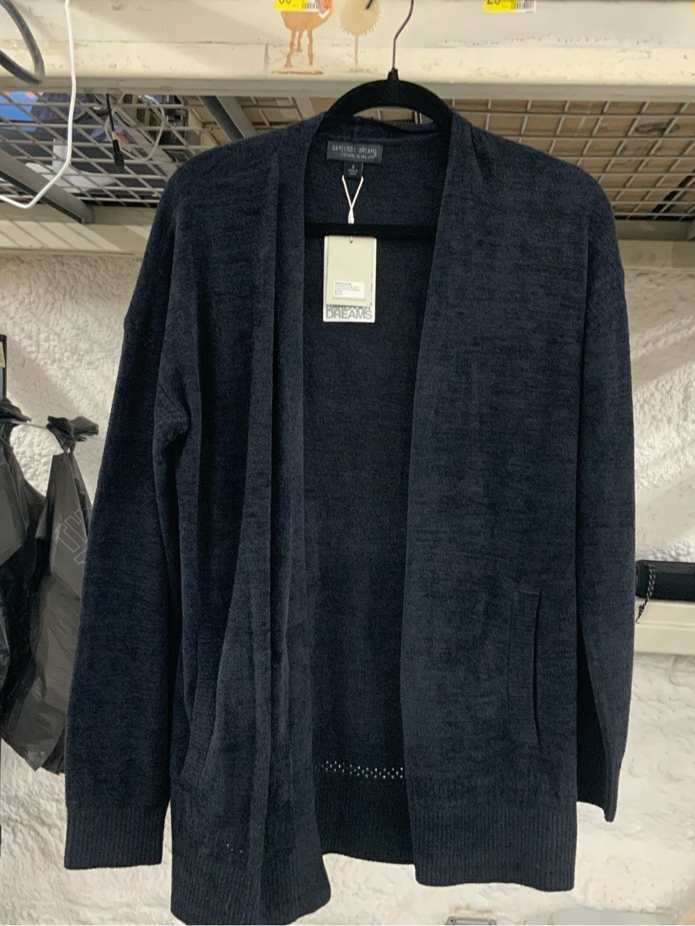 Barefoot Dreams Men's Navy Open-Front Cardigan